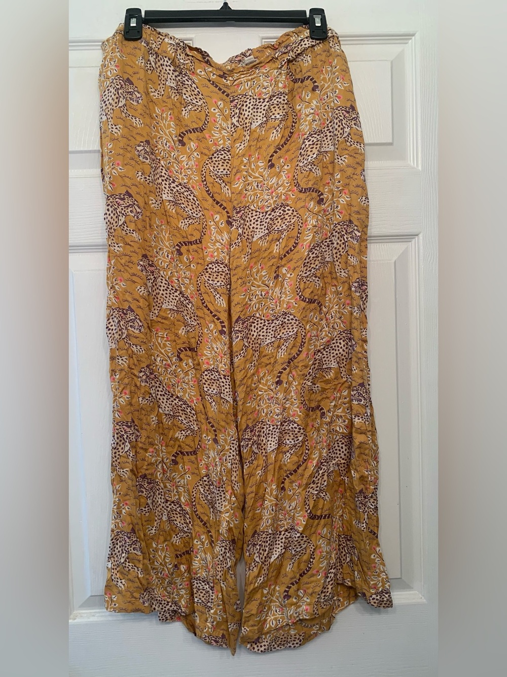Printfresh Bagheera Eco Satin pajama pants in tobacco size large petite - Picture 1 of 5